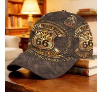 1 Gorra de béisbol retro con diseño de , visera curva, estampado completo, regalo de Navidad, equipo de senderismo, regalo de de tenis, , viaje de pesca, protección solar, estampado completo 2D