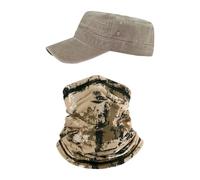 1 Gorra Retro Con Visera Y 1 Mascarilla, Unisex, Sombrero De Protección Solar De Moda, Sombrero Ajustable, Máscara De Protección Solar Transpirable, Equipo De Protección Solar Al Aire Libre