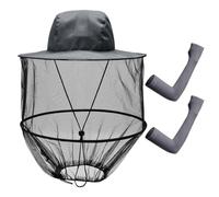 1 gorro antimosquitos y 1 funda anti-UV, gorro antimosquitos con malla, gorro plegable, equipo para actividades al aire libre, gorro de pesca, gorro para caminar, mangas para protegerse del sol