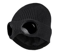 1 Gorro De Gafas De Moda, Gorro De Esquí, Gorro De Punto Para Otoño E Invierno, Gorro Deportivo, Gorro Cálido A Prueba De Viento, Equipo Para Exteriores (Negro)