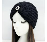 1 gorro de mujer multicolor, sencillo y versátil, y resistente al frío, elegante gorro de punto con strass y color sólido, ideal para uso en casa y al
