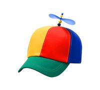 1 gorro de remo de libélula, colorido sombrero de hélice, gorra de helicóptero, gorra de béisbol para niños, gorro de molino de viento, gorro de protección solar, adecuado para el día a día, fiesta,