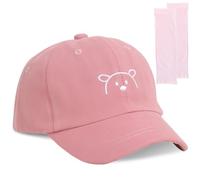 1 Gorro Para El Sol Bordado Rosa, 1 Par De Mangas De Helado Infantiles Rosas, Gorro Para Niña, Gorra De Béisbol Para Niña, Gorro De Bebé Para Niña, Gorra Con Visera Para Niños