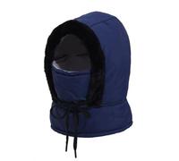 (1 gorro unisex de invierno, máscara de esquí de forro polar resistente al viento cuatro en uno, adecuada para senderismo y otros deportes al aire libre., fuonbao01-azul marino, 49