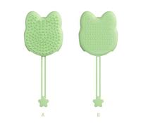 1 guante reutilizable de doble cara cepillo de silicona para bañarse, depilar y masajear perros y gatos, herramienta de depilación simple y suave para recoger al cepillar
