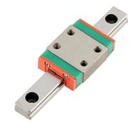 1 Guía de Riel Lineal Miniatura LWL7B de 7 mm de Ancho + Bloque Deslizante Guía de Movimiento Lineal Bloques de (55 mm)