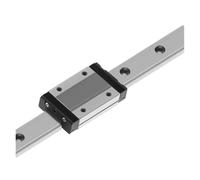 1 guía lineal + 1 corredera de acero inoxidable negra MGN9H 100-550mm(100mm)