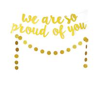 1 , guirnalda we are so proud of you para fiesta graduación