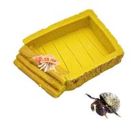 1 hábitat de cangrejo ermitaño, piscina de agua de cangrejo ermitaño de resina, cuenco de agua de cangrejo ermitaño, rampa de reptiles, cuenco de agua para peceras, accesorios para jaula de tanque de