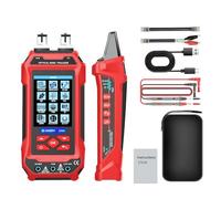 1 herramienta analítica profesional Ethernet para medición de longitud de cable, evaluación estándar y pruebas Poet Backs CAT5 a CAT8 medidor de longitud de cable