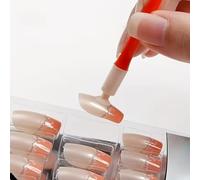 1 herramienta de succión de doble extremo, ventosa de silicona para recoger uñas a presión y puntas falsas, aplicador plano para una fácil manicura y extensión de uñas
