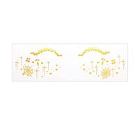 1 hoja brillante pecas cara tatuaje cara pegatinas para cosplay princesas Halloween festival de música Navidad fiestas novia despedida de soltera tatuaje