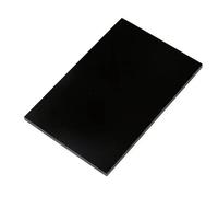 1 hoja de acrílico negro mate de dos lados, tablero de vidrio fundido opaco esmerilado for manualidades, letreros, proyectos de exhibición de bricolaje(2mm Thickness,150x250mm)
