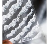 1 hoja de calcomanías de resina transparente Spoondrift para rellenar moldes de silicona de ajuste decorativo para paisajes, álbumes de recortes, pintura para álbumes de recortes