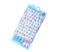 1 hoja de pegatina de letras de PVC y resina epoxi, colorido detalle de letras en relieve en 3D para proyectos infantiles, manualidades, pegatina de rompecabezas educativo fácil de usar