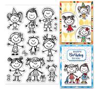 1 hoja de sellos transparentes de PVC para álbumes de fotos y tarjetas artísticas, kit manualidades 160x110x3mm con pegatinas para scrapbooking