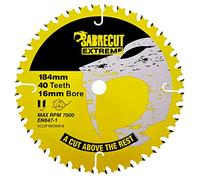 1 hoja de sierra circular SCCSF184CR4016 SabreCut de 184mm 40T x 16mm