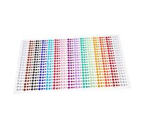 1 Hoja Pegatinas de Gemas Faciales Autoadhesivas Rhinestones para Maquillaje Manualidades y Decoración Colores Disponibles y Prácticas