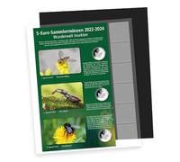 1 hoja preimpresa, adición, 5 euros, reino de insectos para el álbum SAFE 7367 (2024)