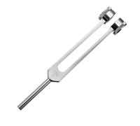 1 horquilla de afinación de acero inoxidable de 128 Hz estándar para violín y guitarra, instrumento y bolsa de almacenamiento para terapia de vibración, sanación de sonido, exámenes neurológicos