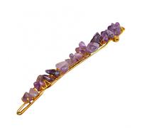 (1) Horquilla para el cabello con cuentas de cristal compatible con temperamento de mujer, agarre estable, tocado de cristal irregular compa