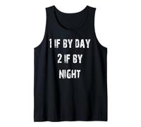 1 if Por Día 2 si De Noche Camiseta sin Mangas