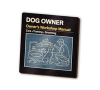 1 imán de MDF para dueño de perro, manual de taller del propietario de cachorros, caja de herramientas magnética para nevera #72352