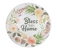 1 imán magnético fuerte de cristal para nevera, calcomanía para nevera, Bless This Home Locker, imanes hermosos de corona de verdor, imanes de lavavajillas, nevera, decoración para la escuela y la