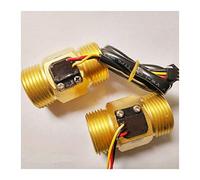 1 Inch Cobre Latón Flow Sensor contador del agua de medir la tasa de 3-50L / min G Male Thread(DC18V)