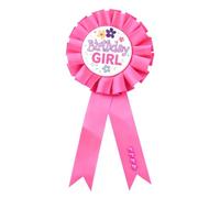 1 insignia de cumpleaños para niña, insignia de feliz cumpleaños, broche de botón con texto en inglés "It's My Birthday", tela satinada, insignias de cinta de premio para mujeres y hombres, accesorio