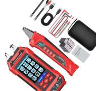 1 inspector portátil RJ45 que incluye detector de tono, lector de cables, medidor de luz, prueba de poeta CAT5 a CAT8, medidor de longitud de cable