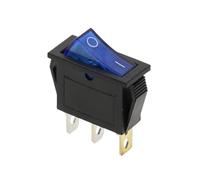 1 interruptor basculante, KCD3 220 V ON/Off SPST unipolar tiro 2 posiciones 3 pines 20 A 125 VAC con luz/62(2D3P-Blue-LED)