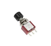 1 interruptor de botón pulsador de 6 mm, 3/6 pines, 2 posiciones, de retorno momentáneo, encendido y apagado, 5 A, 125 V/2 A, 250 V, interruptor de palanca(PS102 Green,3PCS)
