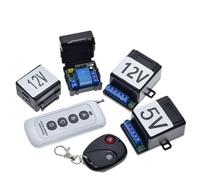 1 interruptor de control remoto inalámbrico universal 433M, control de acceso eléctrico, CC 5 V, 12 V, módulo receptor de relé monofásico y bidireccional + transmisor.(5V 2Way Relay Set)