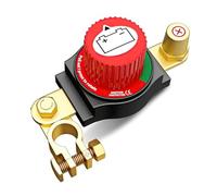 1 interruptor de desconexión de batería de poste superior, kit de corte de 12 V y 48 V for instalación de terminal positivo de coche, RV, barco, camión, ATV(For Negative 15-17mm)