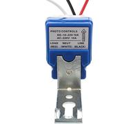 1 interruptor de luz de calle con fotocélula de encendido y apagado automático DC AC 12 V 24 V 110 V 220 V 50-60 Hz 10 A sensor de control de fotos (Size : AC 220V)(AC 220V)