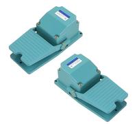 1 interruptor de pedal momentáneo, CA 250 V, 5/15 A, 1 NA/1 NC con prensaestopas, equipo eléctrico, carcasa de aluminio.