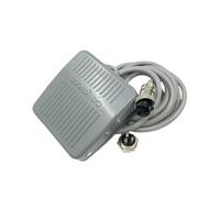 1 interruptor de pie TFS-201 línea de tira de 2 m 2 núcleos 3 pines terminal dispensador de enchufe de aviación interruptor de pedal de máquina (cable de 2 m sin enchufe)