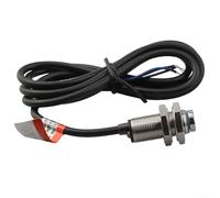 1 interruptor de proximidad con sensor de efecto Hall, NPN NO 3 cables CC 5-30 V, distancia de detección de 10 mm, impermeable IP65, para sensor de objetos metálicos, 1 unidad