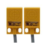 1 interruptor de proximidad cuadrado, sensor metálico GKB-M0524NA/NB/PA/PB/D1/D2 CC, tres cables, NPN/PNP(Pnp No)