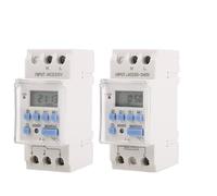 1 interruptor de tiempo digital programable semanal de 7 días, tipo AHC30A, con riel DIN, de 2 cables, 40 A, control de temporizador de relé, CA de 12 V, 24 V, 110 V, 220-240 V(1NO 220V)
