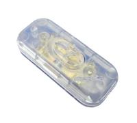 1 interruptor en línea de encendido/apagado de dos cables, blanco y negro, cable de interruptor de luz de escritorio for lámpara de mesa, 110-250 V, 6 A(Transparent)