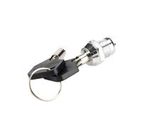 1 interruptor giratorio de llave de 12 mm para teléfono/bloqueo de alimentación electrónico, dos posiciones, 2 pines, tracción individual/doble, CA 250 V 0,5 A, equipo mecánico (doble tirón)