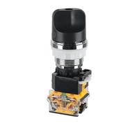 1 interruptor giratorio de metal 8050, perilla de control de apertura y cierre normales, autobloqueo, reinicio, contacto plateado.(Self-locking,2NO_THREE POSITIONS)