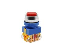 1 interruptor pulsador de enclavamiento momentáneo de cabeza alta, 30 mm, rojo, verde y amarillo, LAY37-11GN, 1NO, 1NC, 2NO, 2NC(Green,1NO 1NC_MOMENTARY)