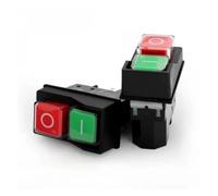 1 interruptor pulsador electromagnético de 4 pines CA 250 V, 16 A, 4/5 pines, compatible con KJD17 y KLD-28.