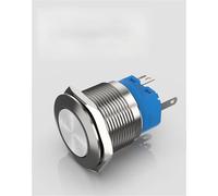 1 interruptor pulsador metálico de 19/22/25/30 MM, impermeable, momentáneo, con reinicio automático y bloqueo automático.(Flat head,19MM,Momentary Self-reset)