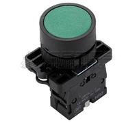 1 interruptor XB2 EA31 de plástico para reinicio, arranque, parada momentánea, interruptor de botón sin NC, 22 mm, círculo de flecha firmado negro HB2 (tipo 11, uno normalmente abierto)