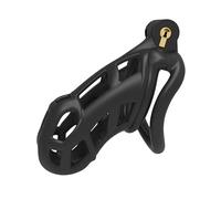 1 Jaula De PáJaro De Resina Negra Robusta, 4 Accesorios Reemplazables, 1 Llave, Cuidado De Mascotas, No Se Cae Cuando Se USA - K31