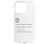 1 John 1:9 Sins Cannot Be Found - Christian Faith PC Error Carcasa para iPhone 15 Pro MAX